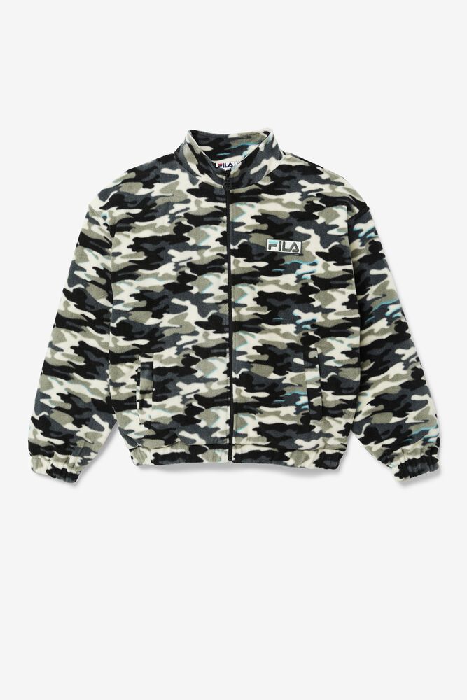 Fila Frantry Camo Jacket Black - Mens - 14068AFDW